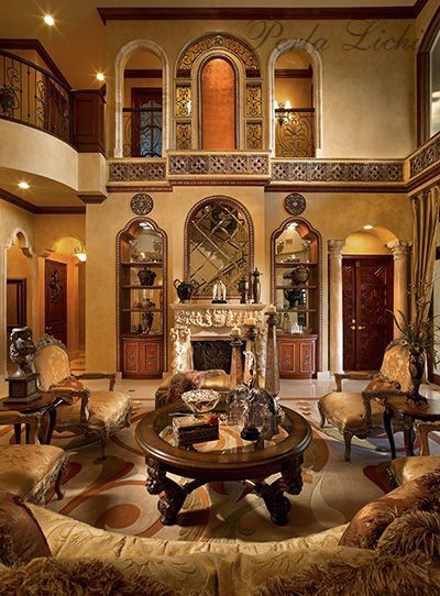 Luxury design Tuscan Style Decorating, Tuscan Living Rooms, Tuscan Interior, Tuscany Decor, Tuscan Style Homes, Tuscan Design, Mediterranean Home Decor, Living Room Design Ideas, Tuscan House