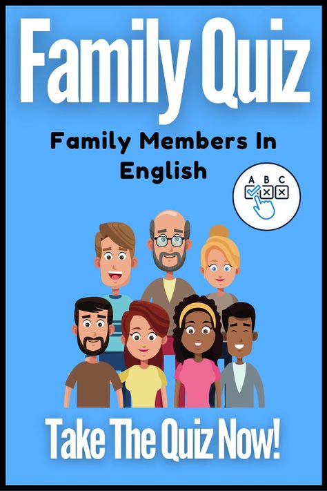 English Abc, Family Quiz, Members Of The Family, English Quiz, Review Activities, Fun Quiz, About Family, Family Members, The Family