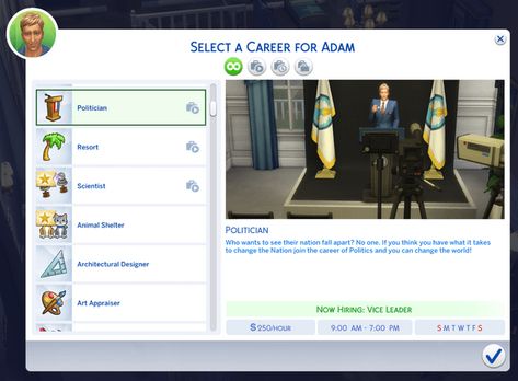 Active Sims 4 Presidential Cc, Sims 4 Politician Cc, Sims 4 Career Mods, Sims4 Mod, Sims 4 Jobs, Dean Of Students, Sims 4 Teen, Student Services, Best Sims