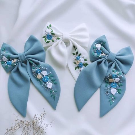 Handmade embroidered bow available. All kind of bows and scrunchies available on our store. Different variety of hair acessories available Dm us now for order and more updates. Hurry up and book your order now. #explorepage #supportsmallbusiness #vocalforlocal #shopsmall #explore #scrunchieforlife #instagram #onlineshopping #scrunchiesforsale #scrunchies #scrunchiestyle #scrunchiesareback #viral#trending #india#making #diy#embroidery #embroideryart #embroidered #embroideredbows #handmade #... Beaded Tassels Diy, Hair Bows Diy Ribbon, Hair Accessories Ribbon, Embroidered Hair Bows, Embroidery Stitches Beginner, Rose Butterfly, Diy Hair Accessories Ribbon, Embroidered Bow, Hair Bows Diy