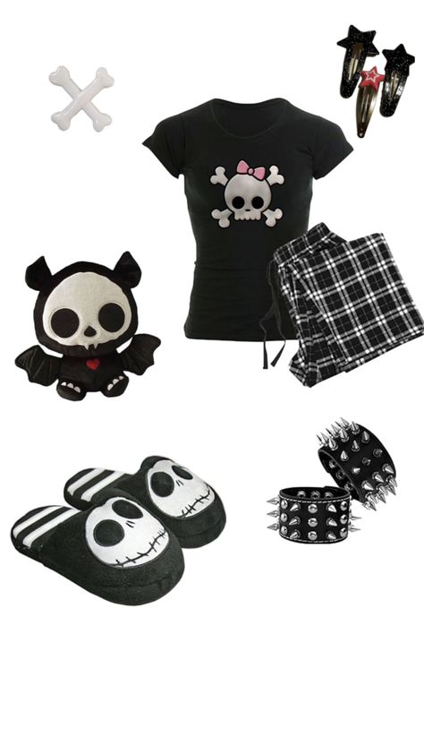 emo scene 2000’s pajama outfit inspo bundle alt alternative y2k Emo Pajamas, Pajamas Outfit, Alternative Y2k, Pajama Outfit, Pajama Outfits, Emo Scene, Grunge Goth, Visual Kei