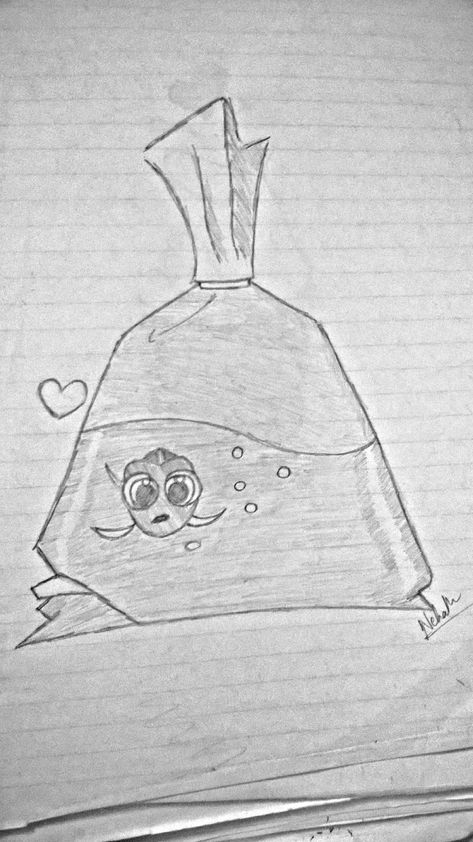 Finding Nemo! Disney Nemo Drawings, Finding Nemo Drawings, Script Drawing, Nemo Drawing, Drawings Ideas, Finding Nemo, Drawing Practice, Art Class, Art Project