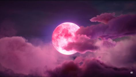 IU <3 Strawberry Moon, Cotton Candy Sky, Full Moon, Cotton Candy, Gif, Branding, Moon, Candy, Illustrations