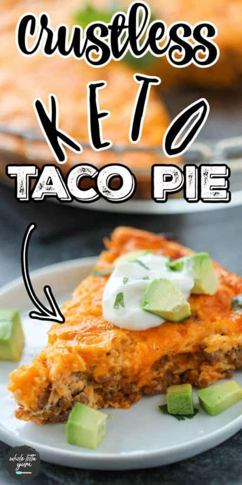 Taco Pie Keto, Crustless Taco Pie, Keto Taco Pie, Taco Pie Recipes, Taco Pie, Low Carb Tacos, Boiled Egg Diet Plan, Keto Taco, Keto Recipes Dinner