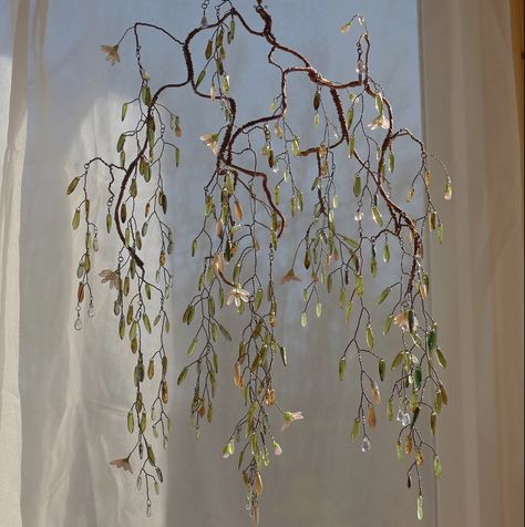 Branch Wall Hanging, Berkeley Springs Wv, Tree Branch Wall, Branch Chandelier, Diy Chandelier, Old Tree, Wire Crafts, Tree Branch, Dream House Decor