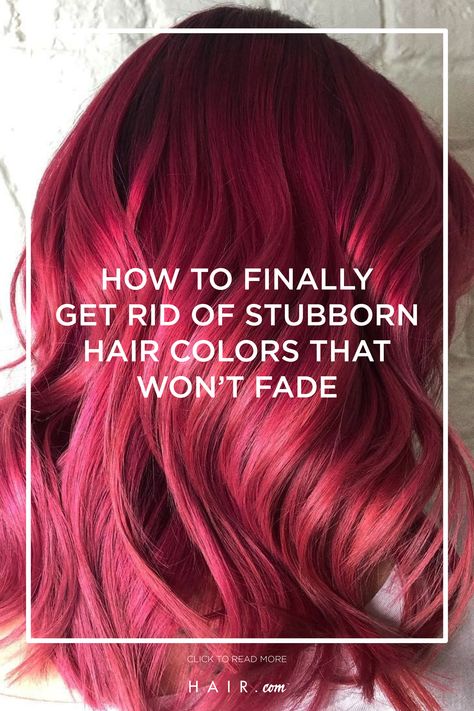 Fading Hair Dye, How To Get Rid Of Hair Dye On Hair, Getting Rid Of Red Hair, How To Get Rid Of Red Hair Dye, Hot Roots How To Get Rid Of, How To Get Red Hair Dye Out Of Your Hair, How To Fade Hair Color, Remove Red Hair Dye, Permanent Red Hair Dye