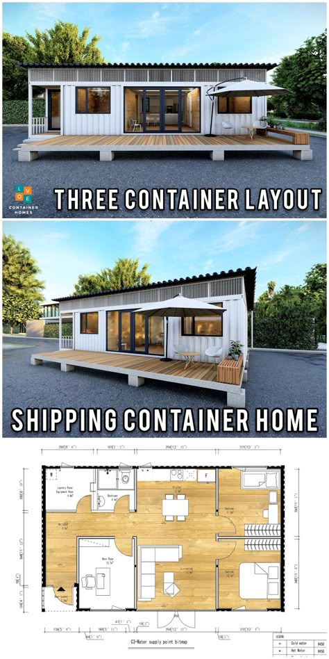 Shipping container home Shipping Container Home Designs, Container Cabin, Shipping Container House Plans, Shipping Container Home, Container Buildings, Building A Container Home, Front Porch Ideas Curb Appeal, Container House Plans, Casa Container