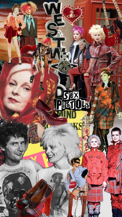 #viviennewestwood #punk #sexpistols Punk Fashion Mood Board, Vivienne Westwood 70s Punk, Punk Moodboard Fashion, Vivienne Westwood Collage, Punk 70s Fashion, Vivienne Westwood 70s, Identity Mindmap, Vivienne Westwood Png, 70s Punk Aesthetic