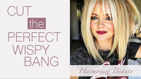 Bangs Tutorial, How To Cut Your Own Hair, How To Cut Bangs, Boring Hair, Wispy Bangs, How To Style Bangs, Haircuts With Bangs, Bang Bang, Hair Today