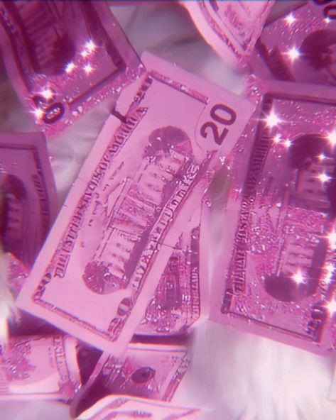 Money Vision Board, Strawberry Champagne, Money Jars, 20 Dollars, Pink Wall, Everything Pink, Dollar Bill, Pink Walls, With All My Heart