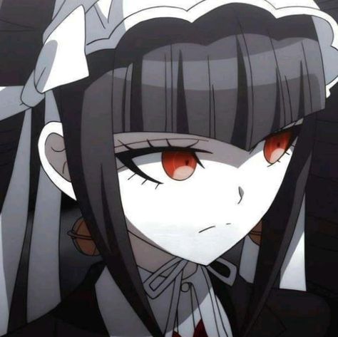 Celeste Danganronpa, Black Hair And Red Eyes, Celestia Ludenberg, Danganronpa Trigger Happy Havoc, Video Game Anime, Trigger Happy Havoc, Nagito Komaeda, Trigger Happy, Danganronpa Characters