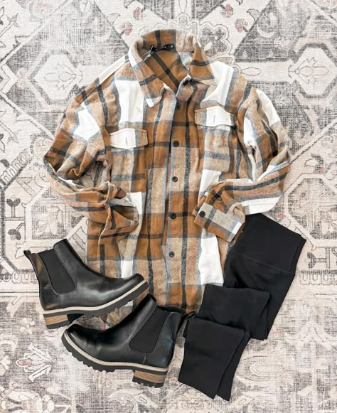 Shacket Outfit, Looks Country, Elegante Casual, Fall Clothes, Casual Fall Outfits, Fall Fashion Outfits, Winter Fashion Outfits, Fashion Mode, Fall Winter Fashion