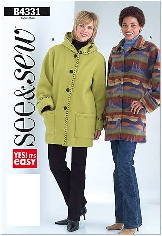 Amazon.com: BUTTERICK PATTERNS B4331 Misses' Jacket, Size C(18-20-22) : Arts, Crafts & Sewing Hooded Jacket Pattern, Light Fall Jacket, Hood Pattern, Winter Outdoors, Coat Pattern Sewing, Jacket Pattern Sewing, Easy A, Butterick Pattern, Butterick Sewing Pattern