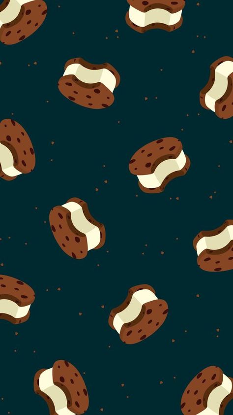 Sandwich Wallpaper, Cute Food Wallpaper, Cookie Sandwich, Ice Cream Cookie Sandwich, Wallpaper Sky, Cream Sandwich, Cute Pastel Wallpaper, Cartoon Wallpaper Iphone, Cute Wallpaper For Phone