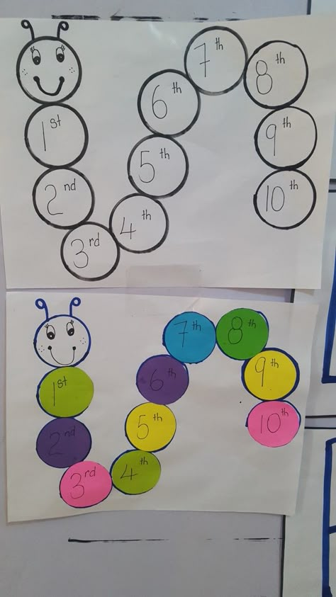 Ordinal Numbers for Kindergarten Ordinals Chart For Kindergarten, Ordinal Numbers Activities Preschool, Fun Toddler Crafts, Ordinal Numbers Activities Kindergarten, Ordinal Number Activities Kindergarten, Ordinal Numbers Flashcards, Ordinal Numbers Activities, Numbers For Kindergarten, Ordinal Numbers Kindergarten