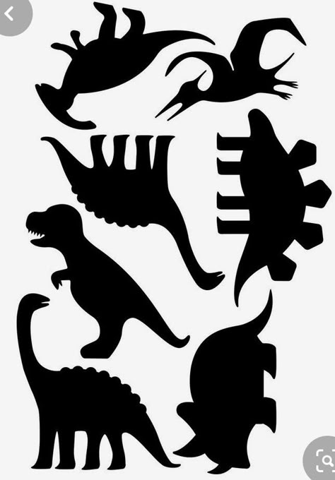 Crafts Dinosaur, Dinosaur Activities Preschool, Party Dinosaur, Dinosaurs Preschool, Dinosaur Silhouette, Dinosaur Themed Birthday Party, Dinosaur Activities, Dinosaur Theme Party, Dinosaur Crafts