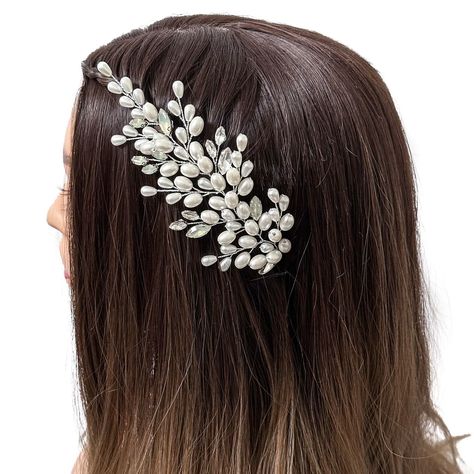 Handcrafted pearl hairpiece, the ideal accessory for both elegant updos and flowing loose hairstyles. ✨💜 #violette_uk #violettestoreuk #weddinghairaccessories #bridetobeinspiration Pearl Hairpiece, Elegant Updos, Elegant Updo, Loose Hairstyles, Wedding Hair Accessories, Hair Pieces, Wedding Inspo, Hairstyles, Hair Styles