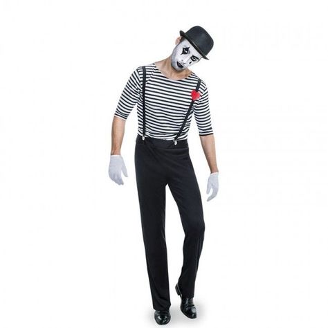 Mime Clown, Pierrot Costume, Mime Costume, Halloween Hombre, Clown Party, Kids Costumes Boys, Circus Costume, Scary Halloween Costumes, Scary Costumes