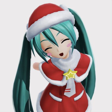 Winter Miku Icon, Hatsune Miku Christmas Pfp, Christmas Miku Icon, Vocaloid Christmas Icons, Christmas Miku Wallpaper, Miku Christmas Pfp, All Vocaloid Characters, Christmas Vocaloid, Christmas Anime Icon