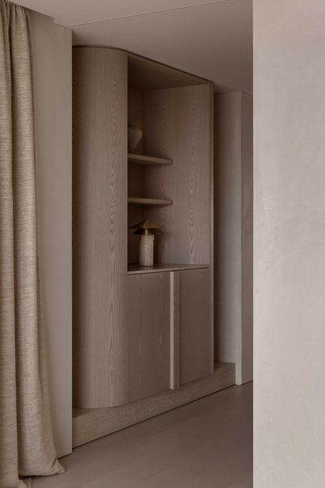 Polished Plaster, Andermatt, Reeded Glass, Joinery Details, Arched Doors, The Local Project, Retail Space, Mini Bar, Wall Cabinet