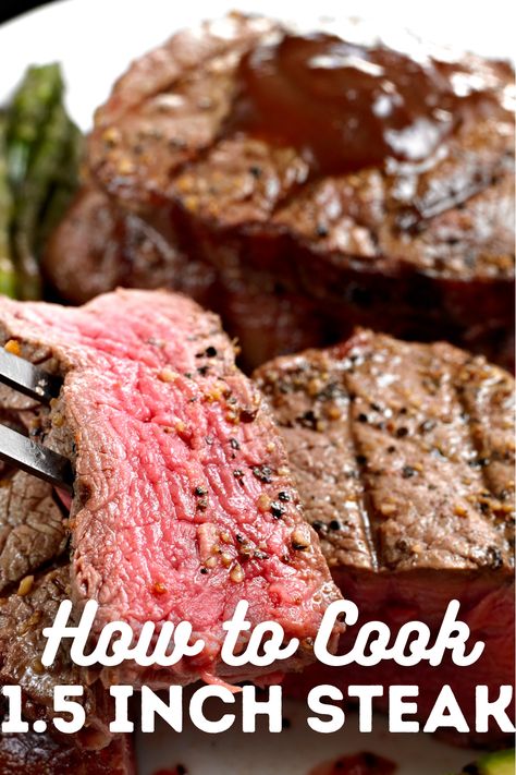 Valentine’s dinner done right! How to cook a thick 1.5 inch steak! Different Cuts Of Steak, Steak On The Grill, Cuts Of Steak, Steak Temperature, Ways To Cook Steak, Grilling Steak, Steak In Oven, Valentines Day Recipes, Cook Steak