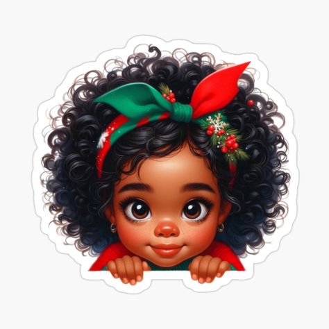 Get my art printed on awesome products. Support me at Redbubble #RBandME: https://www.redbubble.com/i/sticker/Cute-afro-baby-girl-peeking-by-fribabywonder/166354319.EJUG5?asc=u Peeking Sticker, Cute Afro, African Dresses For Kids, Baby Stickers, Dresses For Kids, Afro Girl, Black Art Pictures, Girl Stickers, African Dresses