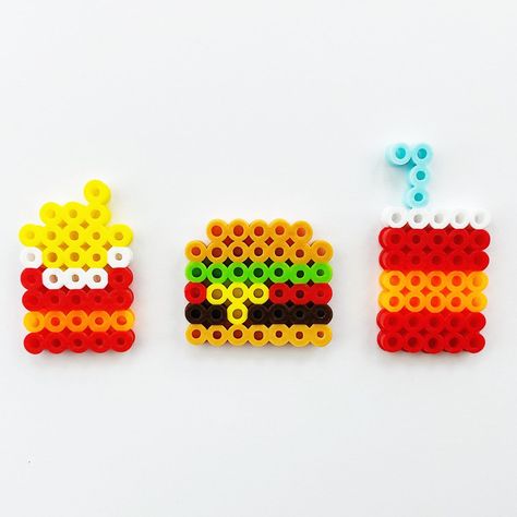 Perler Bead Designs, Patterns and Ideas • Color Made Happy Kangaroo Perler Beads, Ikea Pyssla Ideas, Food Perler Bead Patterns, Hama Beads Easy, Pyssla Ideas Cute, Pyssla Ideas Easy, Perler Bead Patterns Easy, Perler Beads Designs Easy, Perler Bead Art Ideas