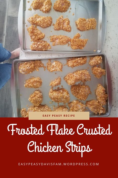 See this YUMMY Frosted Flake Crusted Chicken recipe come together to make a delicious meal any family will approve of! Frosted Flake Chicken, Frosted Flakes Chicken, Baked Chicken Corn Flakes Recipes, Frosted Flake Crusted Chicken, Corn Flake Chicken Air Fryer, Frosted Flake Chicken Tenders, Air Fryer Chicken Tenders Corn Flakes, Chicken Tenders Corn Flakes, Homemade Shake And Bake