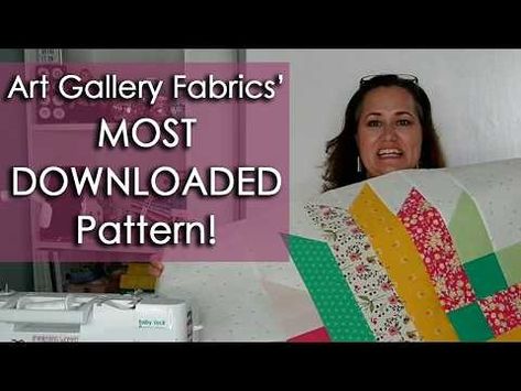 (5) Astrodelic Quilt Full Sewing Tutorial - YouTube Astrodelic Quilt, Quilt Art, Quilting Tools, Printed Quilt, Art Gallery Fabrics, Quilting Tutorials, Quilt Tutorials, Table Toppers, Crafty Stuff