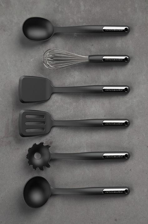 Behance :: Pour vous Kitchen Land, Kitchen Utensils Design, Crockery Storage, Black Kitchen Accessories, Kitchenware Design, Food Tool, Cutlery Design, Kitchen Plate, Luxury Tableware