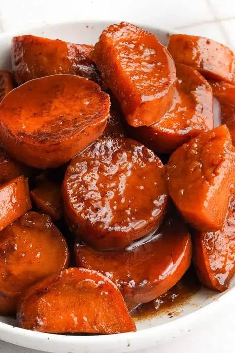 This post may contain affiliate links learn more Southern Candied Sweet Potatoes! If you’re looking for a dish that is sweet, buttery, and practically melts in your mouth, you’ve found it. Candied sweet potatoes are a true Southern treasure, bringing cozy warmth to any meal, and they’re especially perfect for holiday gatherings like Thanksgiving or ... Read more Betty Crocker Candied Sweet Potatoes, Melted Sweet Potatoes, Old Fashioned Candied Sweet Potatoes, Instant Pot Candied Yams, Black Folks Candied Yams, Southern Candy Yams Recipes, Drunken Sweet Potatoes, Oven Candied Sweet Potatoes, Carmalized Sweet Potatoes