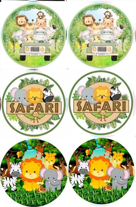 Safari Cupcake Toppers Printable, Safari Cupcake Topper, Safari Cupcakes, Wild Safari, Cake Printing, Cupcake Toppers Printable, Birthday Cupcakes, Cupcake Toppers, Cake Toppers