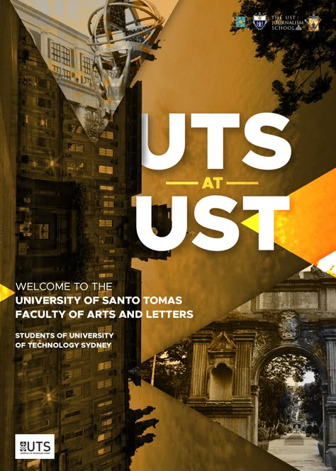 The visit of students from the University of Technology Sydney to the University of Santo Tomas University Of Santo Tomas Aesthetic, Id Layout, Poster Design University, Dp Blast, Poster University, University Poster Design Ideas, University Poster, University Poster Design, University Advertising