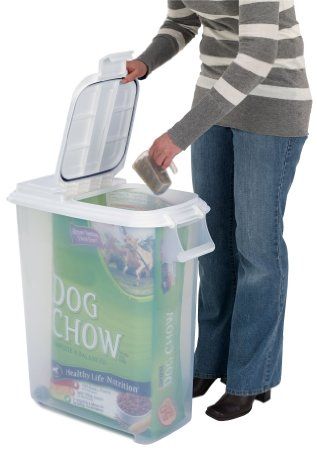 Amazon.com : Buddeez 80-Quart / 20 Gal. Roll-Away Pet and Large Animal Food Dispenser with Scoop : Pet Food Storage Products : Pet Supplies Best Dog Food Brands, Pet Food Dispenser, Dog Food Storage Containers, Pet Food Container, Animals And Pet Supplies, Pet Storage, Food Supplies, Pet Food Storage, Dog Food Brands