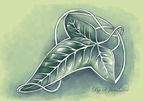 Lorien Leaf, Leaf Of Lorien, Lotr Tattoo, Hobbit Party, Leaf Tattoo, Leaf Tattoos, Tolkien, The Hobbit, So Pretty