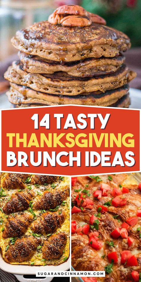 The holiday can be really fun, but we also know that the stress of feeding your guests can be pretty overwhelming. This is why having a tasty Thanksgiving brunch recipe can save the day. Thanksgiving Brunch Menu Ideas, Thanksgiving Brunch Menu, Thanksgiving Brunch Recipes, Thanksgiving Brunch Ideas, Thanksgiving Breakfast Ideas, Holiday Meal Ideas, Sweet Pancakes, Thanksgiving Brunch, Thanksgiving Breakfast