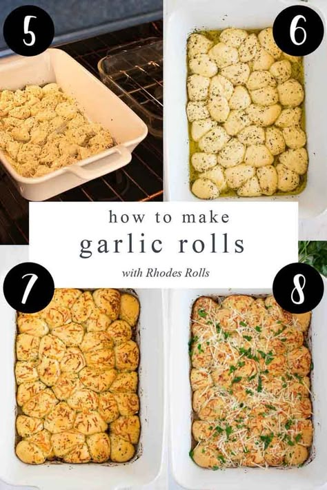 Garlic Pull Apart Bread Frozen Rolls, Quick Pull Apart Garlic Rolls, Garlic Rolls From Store Bought, Recipes With Frozen Rolls, Rhodes Garlic Knots, Garlic Bread From Frozen Dough Rhodes Rolls, Garlic Bread Rhodes Rolls, Garlic Pull Apart Bread Rhodes Rolls, Garlic Knot Rolls