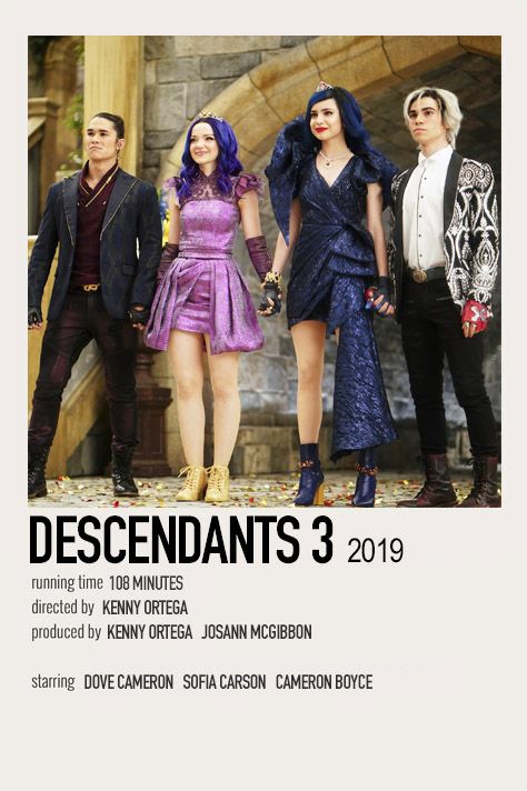 minimalistic polaroid poster made by @wcnderlcnd (me) Descendants 2 Poster, Minimalistic Polaroid Poster, Indie Movie Posters, Tv Posters, Polaroid Posters, Iconic Movie Posters, Descendants 3, Movie Card, Music Poster Ideas