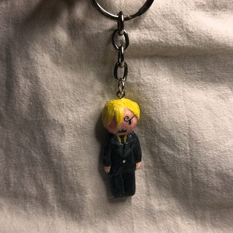 Lovecook Sanji 👨‍🍳💛 Finally the Monster Trio is complete!! Shop now to get the full trio set with custom outfits variants available in shop Link in bio 🔗 #sanji #onepiece #clay #minidoll #keychains #smallbusiness #monstertrio Trio Keychains, The Monster Trio, Monster Trio, Custom Outfits, Custom Clothes, Keychains, Link In Bio, Shop Now, One Piece