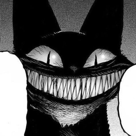 Opm Manga, Scary Drawings, Creepy Cat, Creepy Drawings, Scary Cat, Dark Art Illustrations, Scary Art, Creepy Art, One Punch