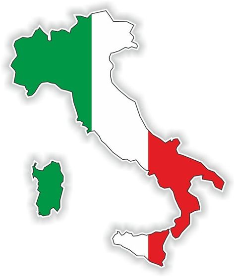 Italy Silhouette, Italian Dinner Party Decorations, Flag Silhouette, Maps Aesthetic, Italian Tattoos, Flag Drawing, Dinner Party Decorations, Italy Flag, Sticker For Laptop