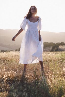 Thrifted Wedding Dress, Kara Thoms, Bridal Dress White, Thrifted Wedding, Ethical Wedding Dress, Meadow Wedding, Ethical Wedding, White Linen Dress, White Linen Dresses