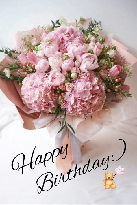 Happy Birthday Wishes Images Flowers, Bouqette Of Flowers Birthday, Birthday Wishes Flowers Bouquet, Happy Birthday Bouquet Roses Images, Floral Happy Birthday Image, Happy Birthday Bouquet, Birthday Wishes Songs, Happy Birthday Floral, Happy Birthday Flowers Wishes