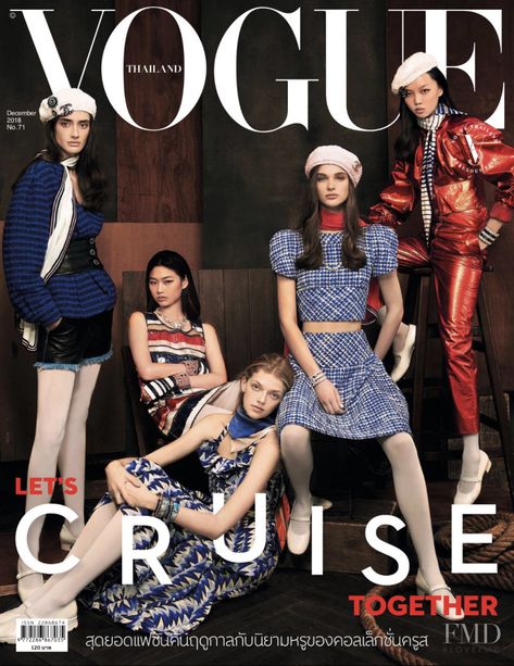 Cover of Vogue Thailand with HoYeon JungAmanda GoogeSara DijkinkEliza KallmannJan Baiboon Arunpreechachai, December 2018 (ID:48383)| Magazines | The FMD #lovefmd Vogue Thailand, Hoyeon Jung, Fashion Bible, Vogue Magazine Covers, Fashion Magazine Cover, Fashion Cover, Vogue Covers, Famous Models, Vogue Magazine