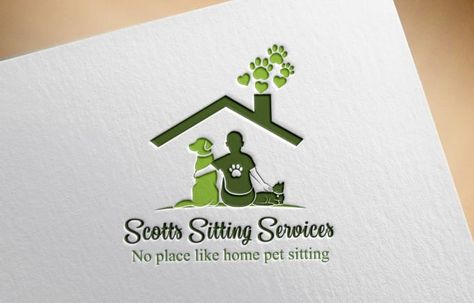 Cat Hotel Logo, Pet Sitting Logo, Pet Store Design, Visit Card, Pet Logo, Pixel Design, Pet Logo Design, Pet Sitting, Pet Sitters