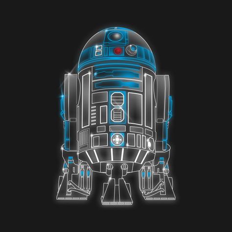 Check out this awesome 'Neon+Droid' design on @TeePublic! Programming Room, Star Wars Painting, Star Wars Background, Star Wars Droids, Star Wars R2d2, Star Wars Love, Star Wars Empire, Star Wars Tattoo, R2 D2