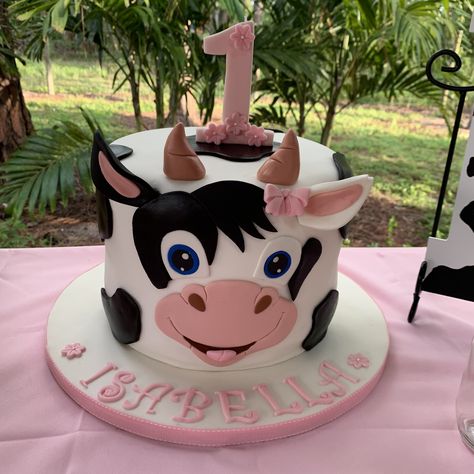 Cow Birthday Cake, Cow Cake, Cow Cakes, Cow Birthday, Animal Cakes, Diy Cake Decorating, Buttercream Icing, Farm Birthday, Mum Birthday