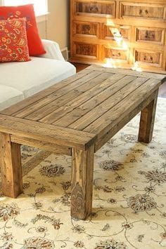 Coffee Table Recycled Pallet Furniture, Reclaimed Coffee Table, Coffee Table Plans, Recycled Pallet, Into The Wood, Coffee Table Farmhouse, Recycled Pallets, Diy Holz, Diy Coffee Table