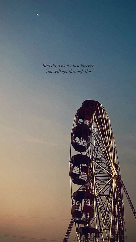 Ferris Wheel Quotes, Carnival Quote, Carnival Aesthetic, Long Hair With Layers, Insta Caption, Haircuts For Long Hair With Layers, Moon Quotes, Wallpaper Sky, Positive Phrases