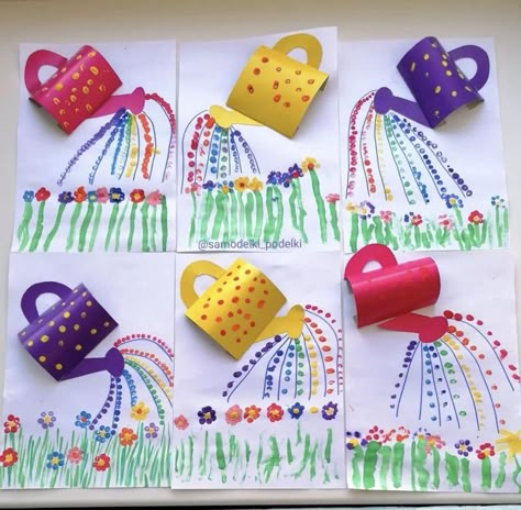 Spring Arts And Crafts, Spring Art Projects, Spring Preschool, Spring Crafts For Kids, Kindergarten Crafts, Elementary Art Projects, Daycare Crafts, Kindergarten Art, Classroom Crafts